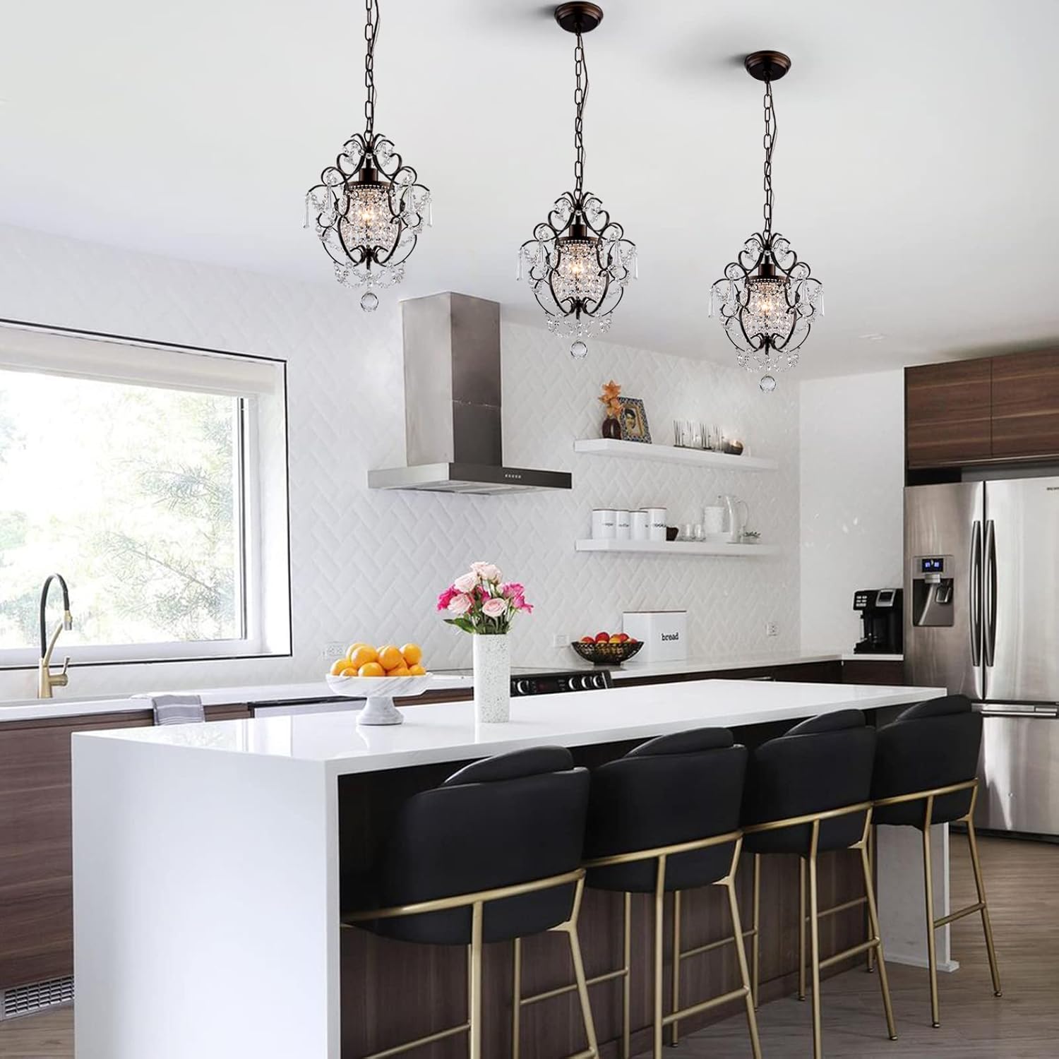 Modern Mini Crystal Pendant Light